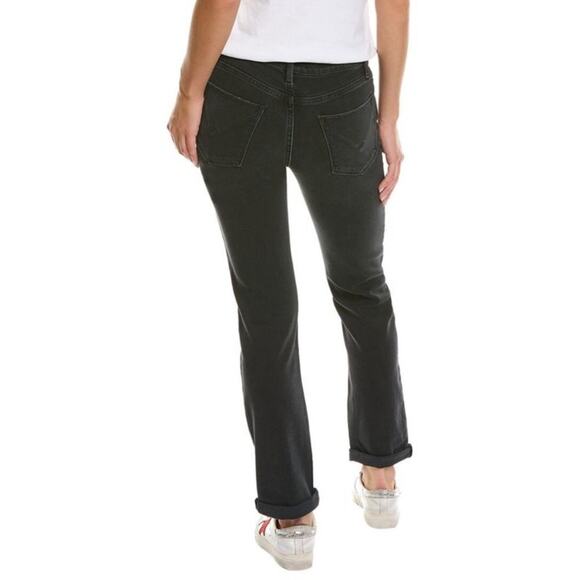 NWT Hudson Nico Mid Rise Straight Ankle Jeans sz 25 Black Ash Destruct Stretch - Picture 2 of 13